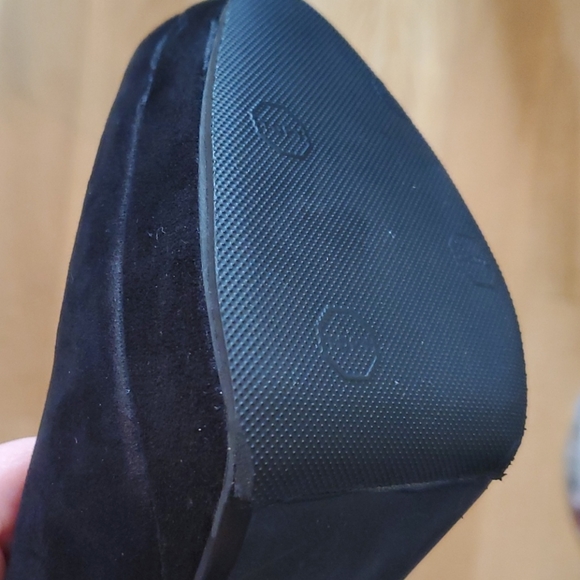 Luciano Barachini black suede high heel shoes 38 - Picture 8 of 9